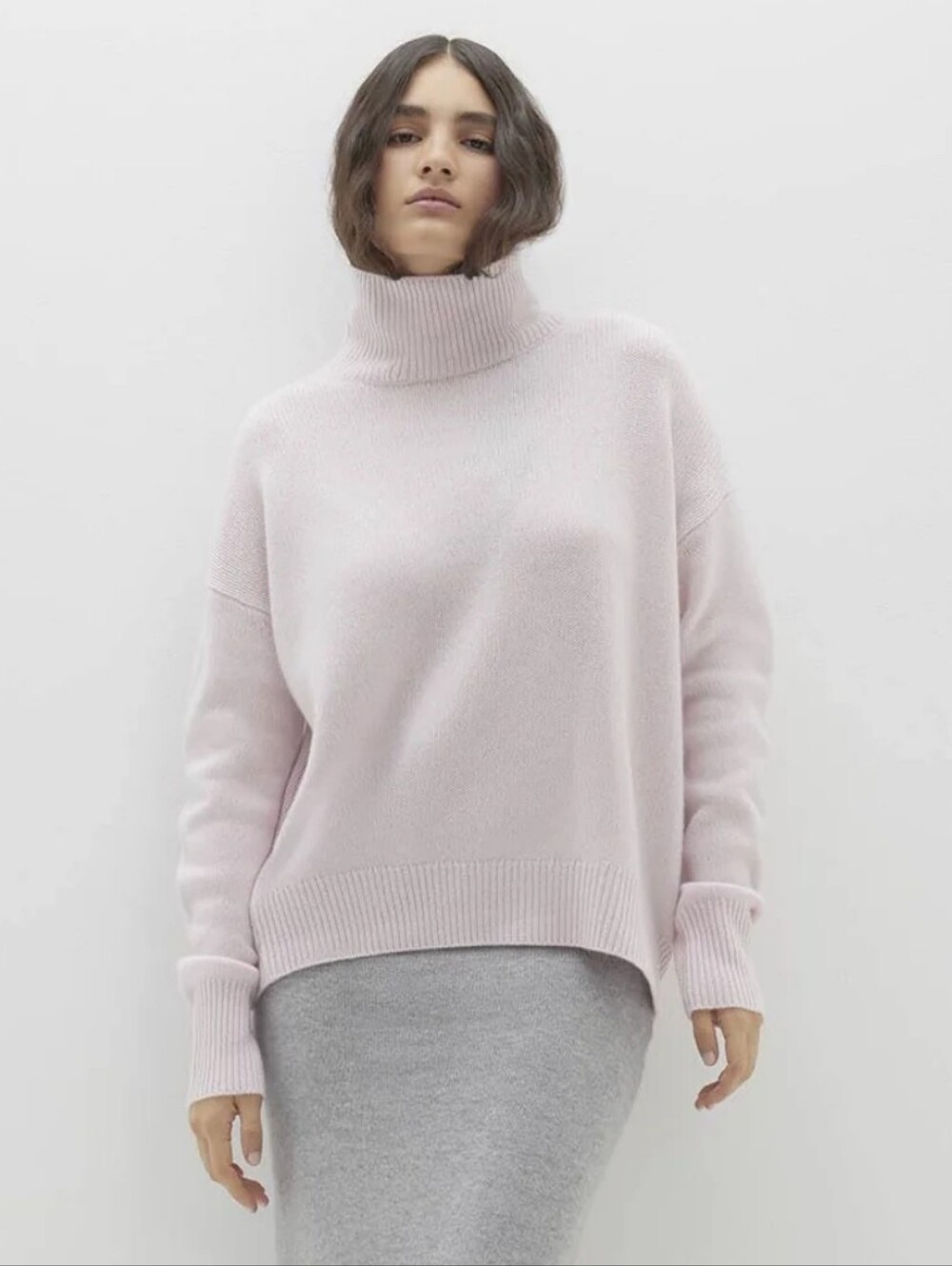 NakedCashmere Joslyn turtleneck cashmere sweater in pixie